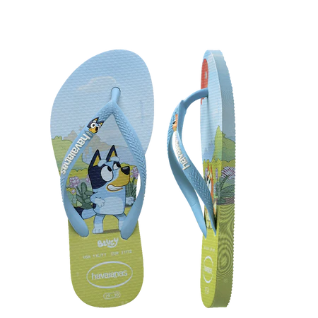 HAVAIANAS TOP SLIM BLUEY THONGS