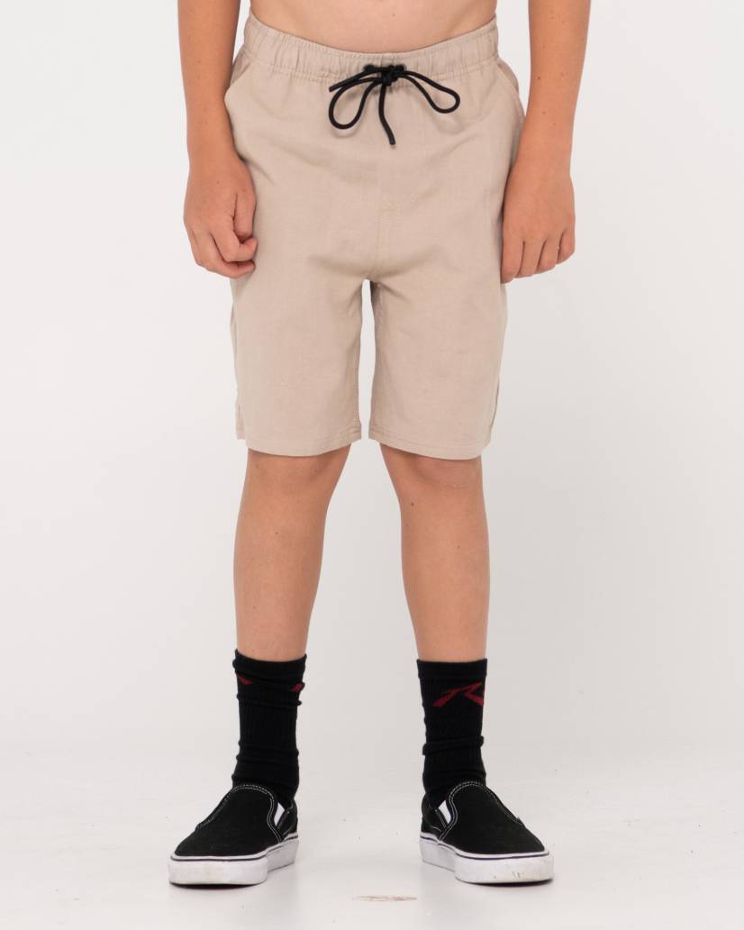 RUSTY OVERTONE LILEN BOYS ELASTIC SHORT