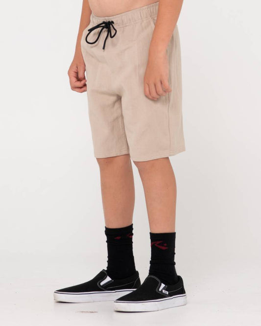 RUSTY OVERTONE LILEN BOYS ELASTIC SHORT