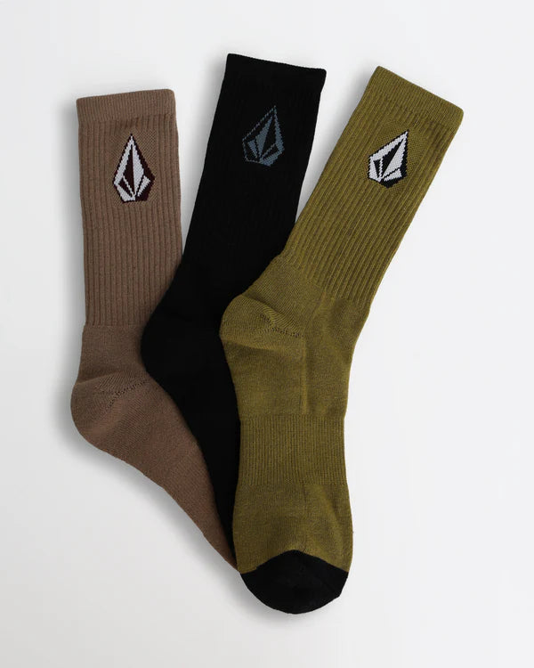 VOLCOM FULL STONE MIX SOCKS 3PK