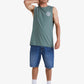 QUICKSILVER CIRCLED SCRIPT MUSCLE SHIRT