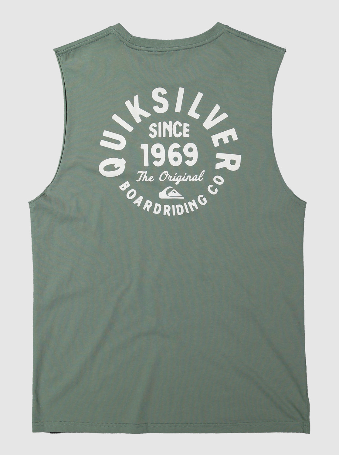 QUICKSILVER CIRCLED SCRIPT MUSCLE SHIRT