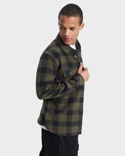 QUICKSILVER MENS BERING STRAIGHT CHECK SHIRT