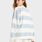 ROXY STRICTLY STRIPES OVERSIZED SWEATER