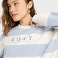 ROXY STRICTLY STRIPES OVERSIZED SWEATER