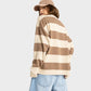 ROXY STRICTLY STRIPES OVERSIZED SWEATER