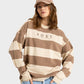 ROXY STRICTLY STRIPES OVERSIZED SWEATER