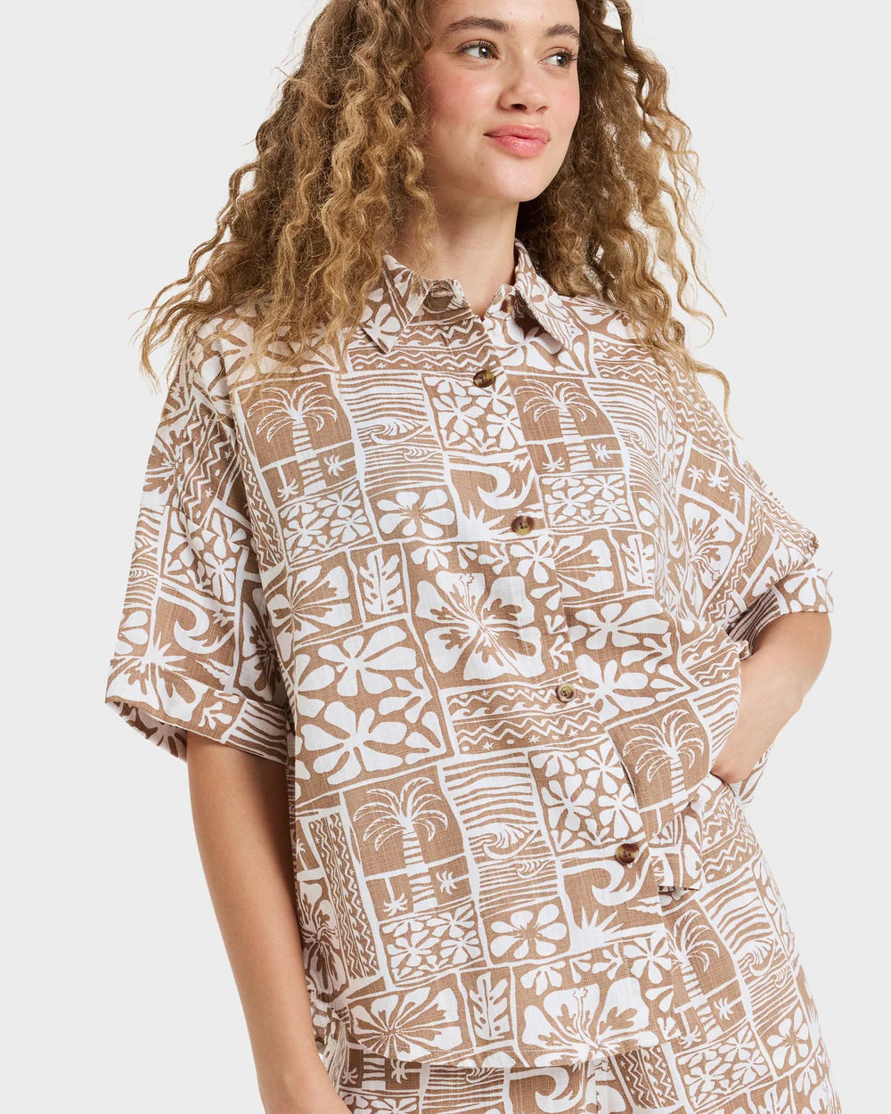 ROXY BEACHY NOSTALGIA SLUB SS SHIRT