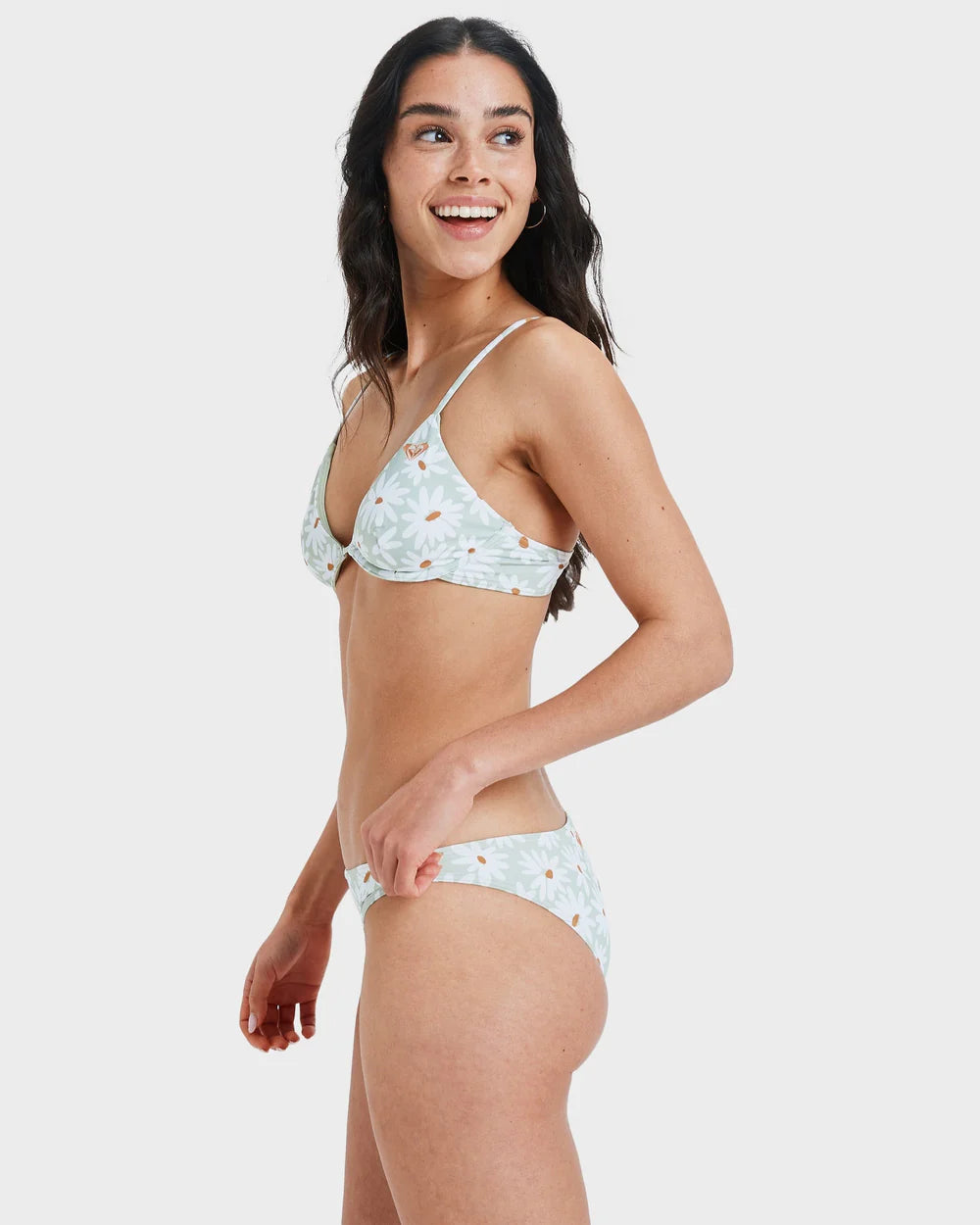 ROXY DREAM FLORAL MODERATE BIKINI BOTTOMS