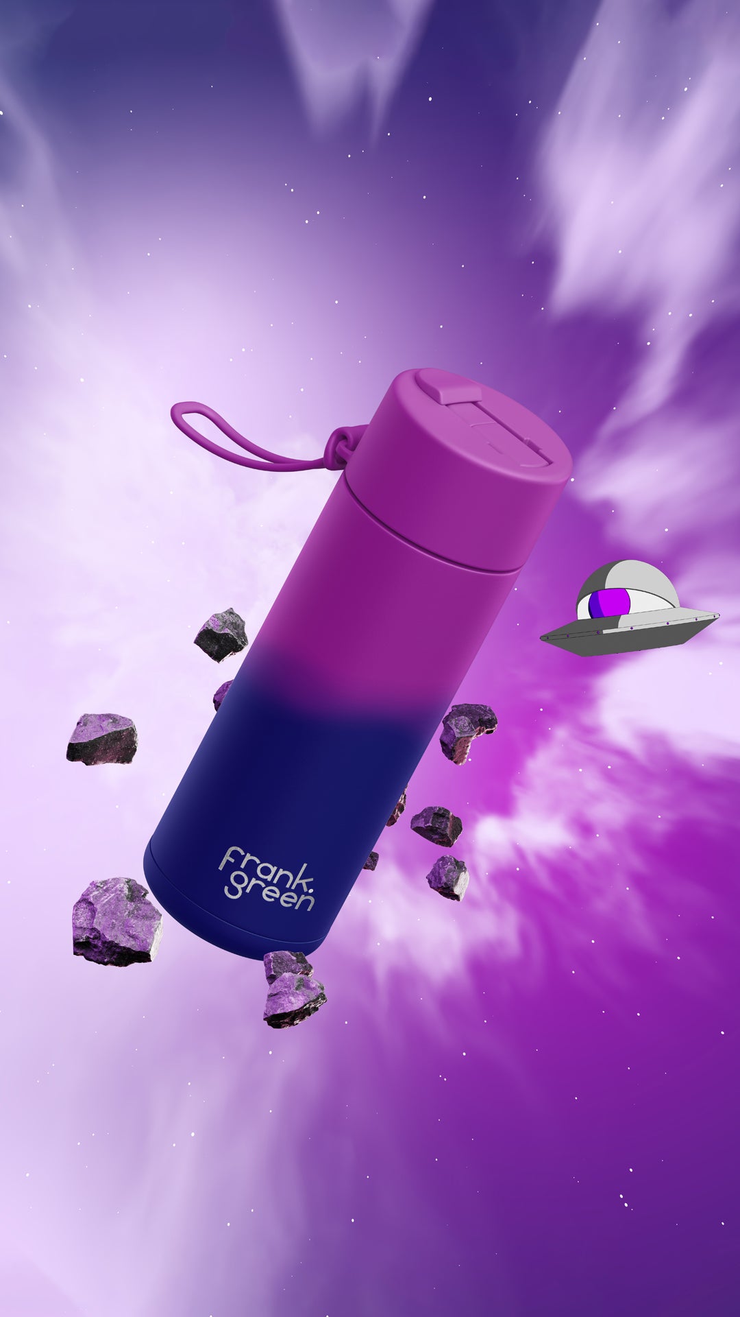 FRANK GREEN 34oz STAINLESS STEEL SINGLE WALL BOTTLE COLOUR CHANGE