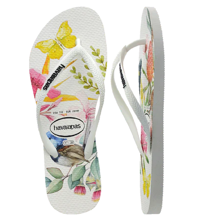 HAVAIANAS SLIM FLORA FC THONGS