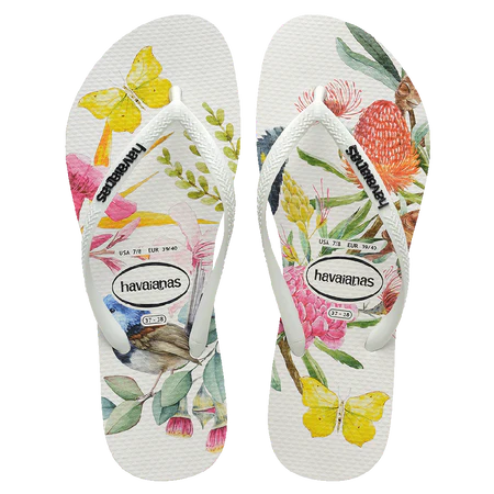 HAVAIANAS SLIM FLORA FC THONGS