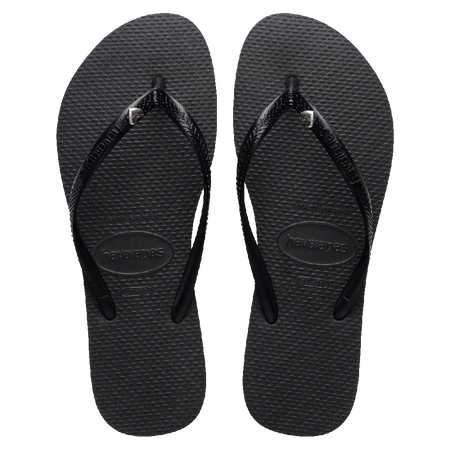 HAVAIANAS SLIM METAL HEART THONGS