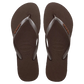 HAVAIANAS SLIM LOGO METALLIC THONGS