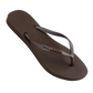 HAVAIANAS SLIM LOGO METALLIC THONGS