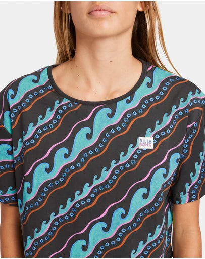 BILLABONG GIRLS SEA LEVEL CROP TEE