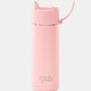 FRANK GREEN 20oz 595mil STRAW LID REUSABLE CERAMIC BOTTLE