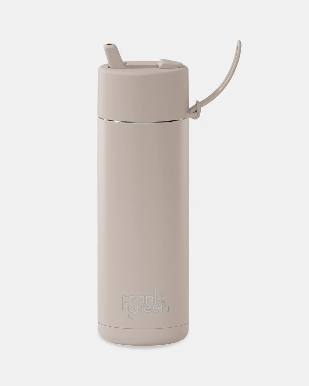 FRANK GREEN 20oz 595mil STRAW LID REUSABLE CERAMIC BOTTLE