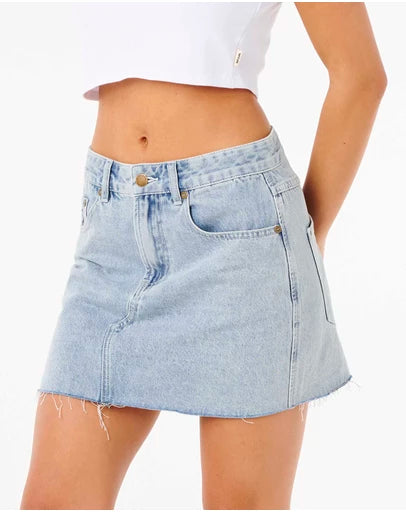 RIPCURL TABBY DENIM MINI SKIRT