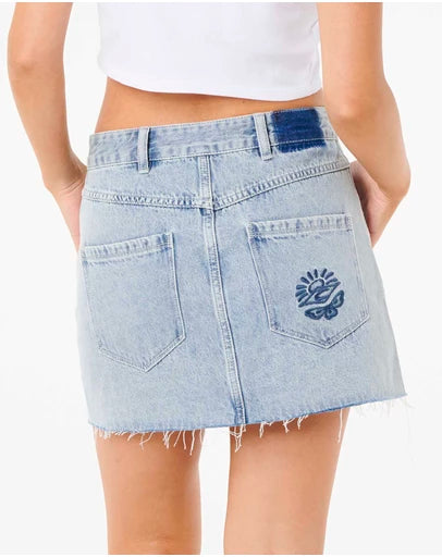 RIPCURL TABBY DENIM MINI SKIRT