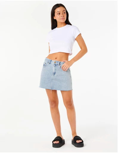 RIPCURL TABBY DENIM MINI SKIRT