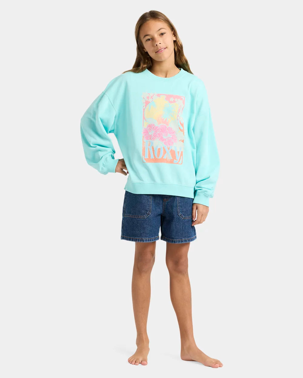 ROXY GIRLS LINEUP CREW JUMPER