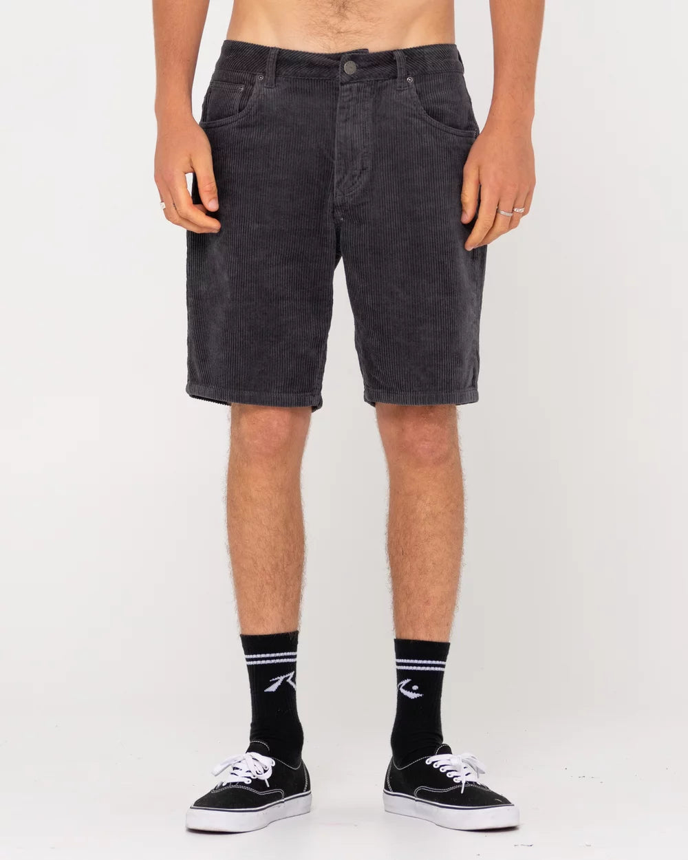 RUSTY MENS RIFTS 5 PKT CORD SHORTS