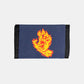 SANTA CRUZ FLAMING HAND WALLET WITH VELCRO CLOSURE