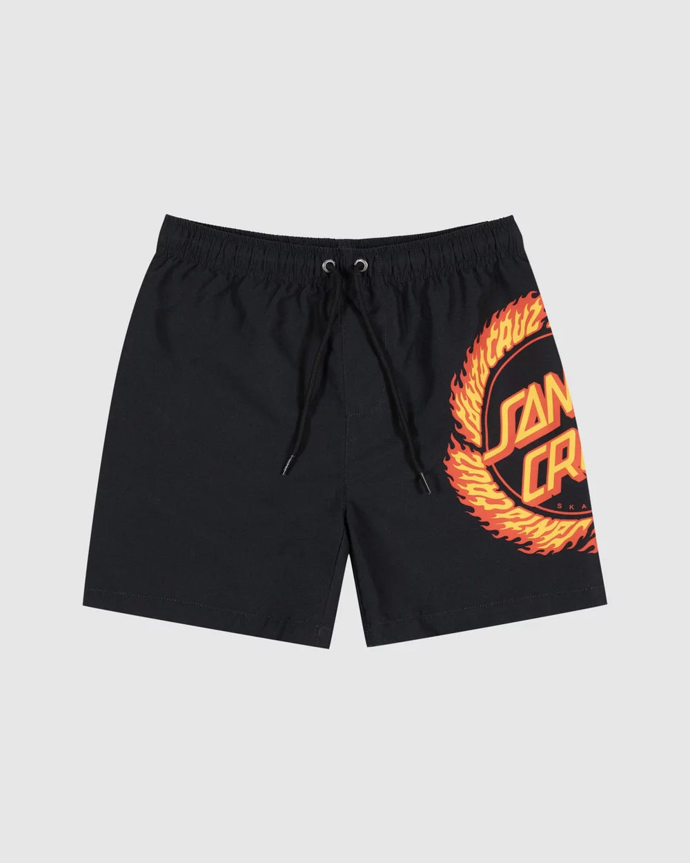 SANTA CRUZ BOYS FLAME RINGED DOT BOARDSHORT