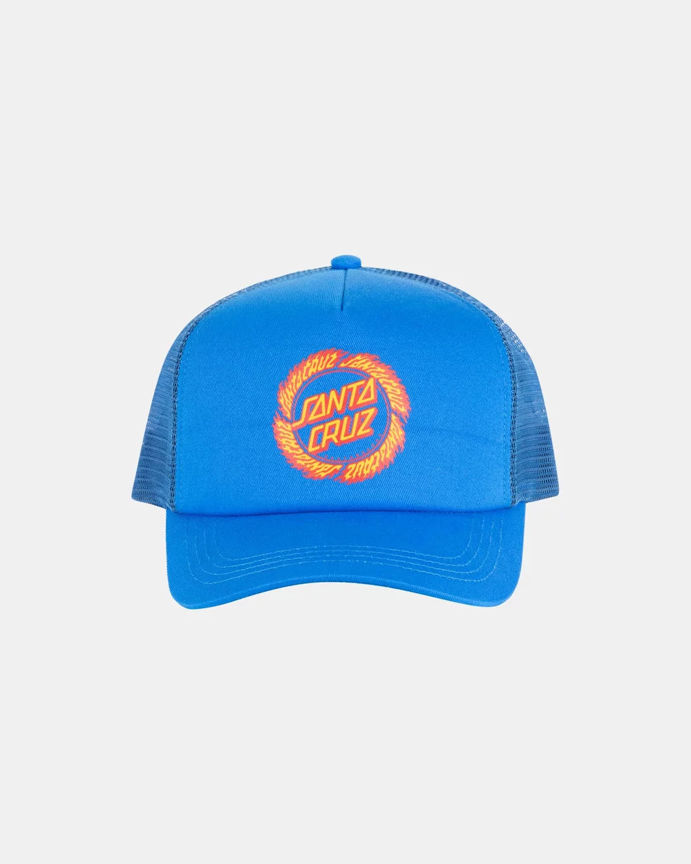 SANTA CRUZ FLAME RINGED DOT TRUCKER CAP