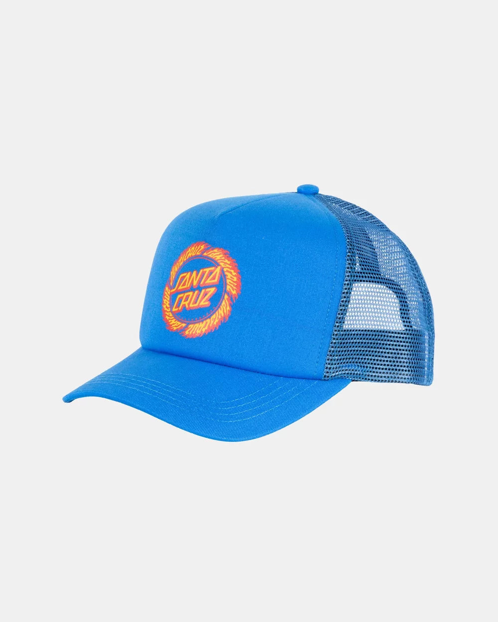 SANTA CRUZ FLAME RINGED DOT TRUCKER CAP