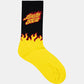 SANTA CRUZ FLAMING STACK CREW 2 PK SOCKS