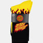 SANTA CRUZ FLAMING STACK CREW 2 PK SOCKS