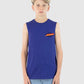 SANTA CRUZ GLOBAL FLAME DOT MUSCLE TEE