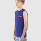 SANTA CRUZ GLOBAL FLAME DOT MUSCLE TEE