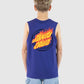 SANTA CRUZ GLOBAL FLAME DOT MUSCLE TEE