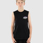 SANTA CRUZ GLOBAL FLAME DOT MUSCLE TEE