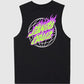 SANTA CRUZ GLOBAL FLAME DOT MUSCLE TEE