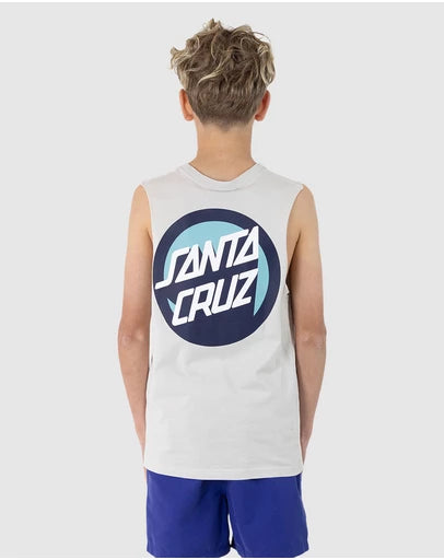 SANTA CRUZ OS BOLD SHADOW DOT MUSCLE TEE