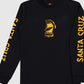SANTA CRUZ BOYS SCREAMING MOUTH MONO L/S TEE
