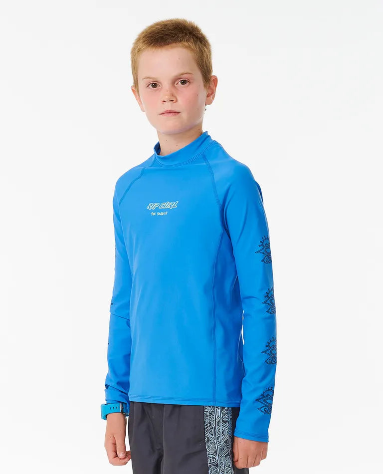 RIPCURL SHRED ROCK UPF LONG SLEEVE-BOYS RASHSHIRT