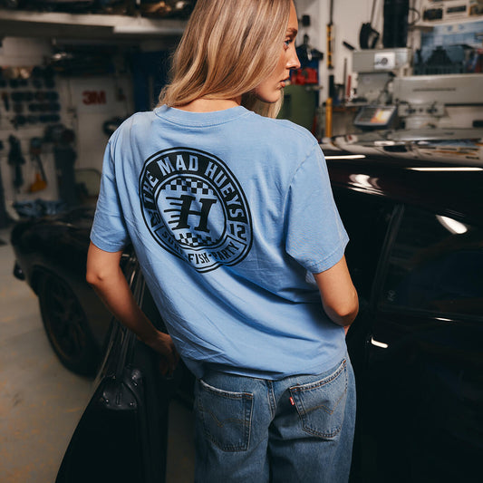 THE MAD HUEYS CHECKER HUEYS WOMENS SS TEE