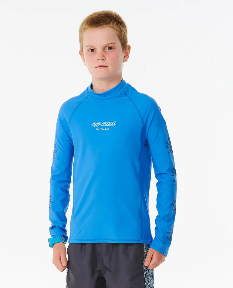 RIPCURL SHRED ROCK UPF LONG SLEEVE-BOYS RASHSHIRT