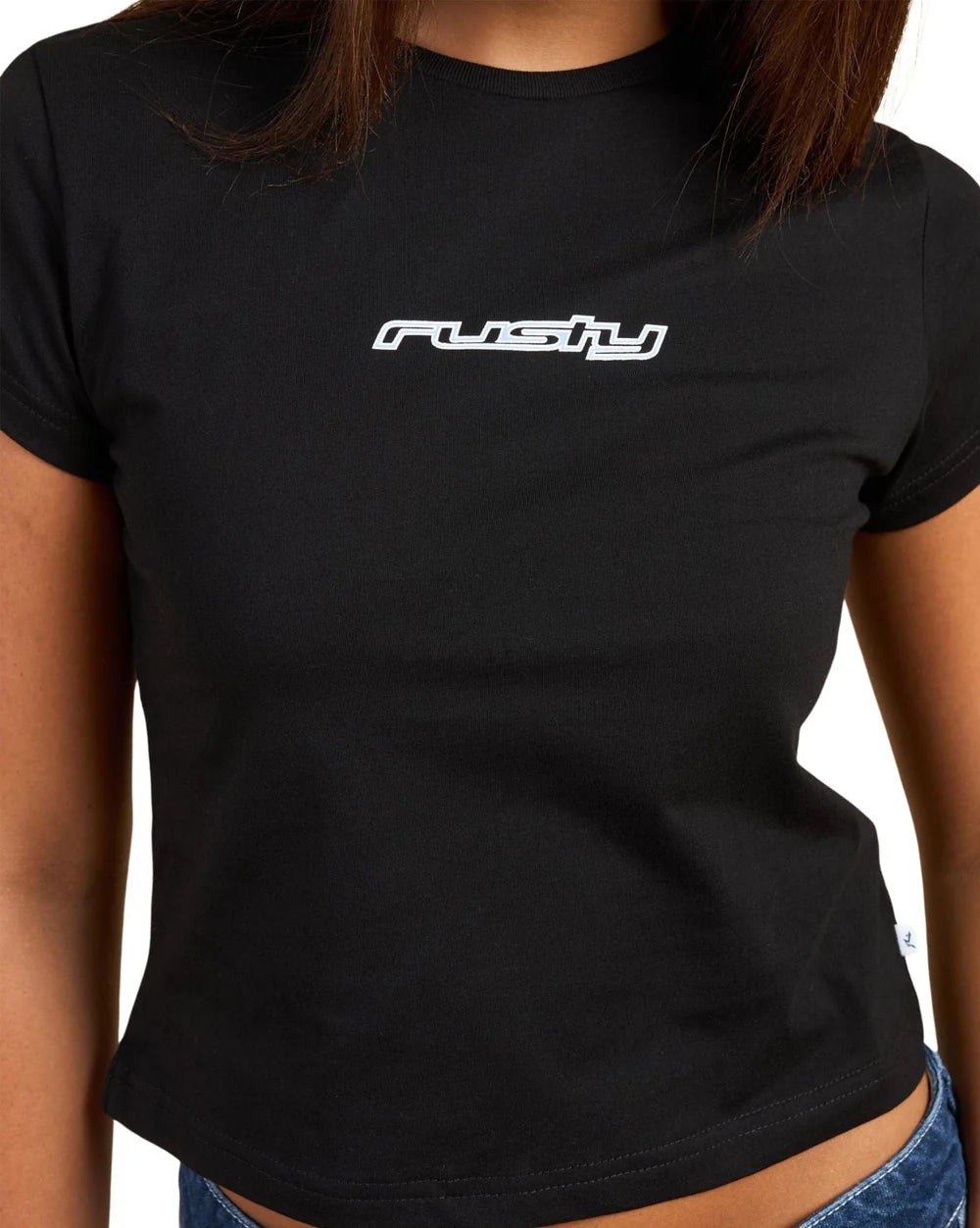 RUSTY WOMENS CORE RELAXED FIT MINI TEE