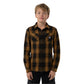 SANTA CRUZ BOYS MFG AXLE PLAID BUTTON UP SHIRT
