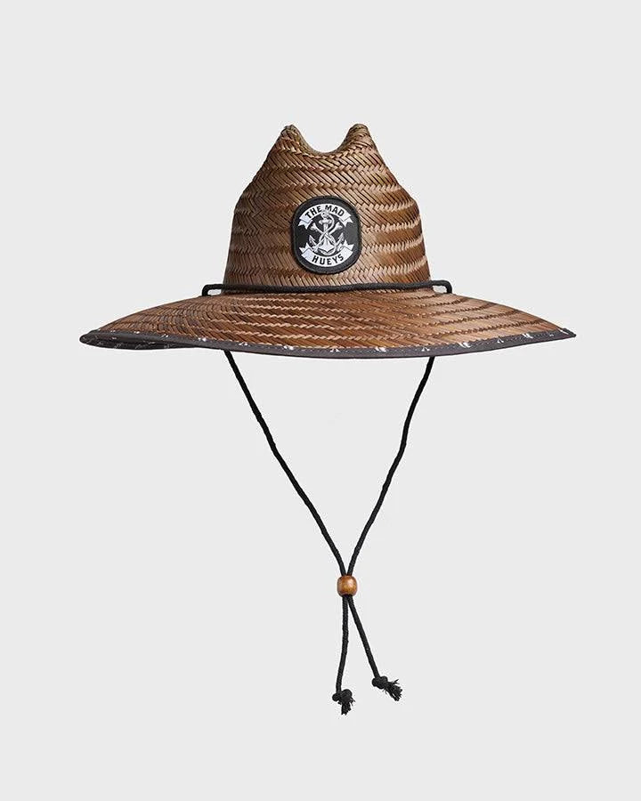 THE MAD HUEYS ANCHOR BONES STRAW HAT