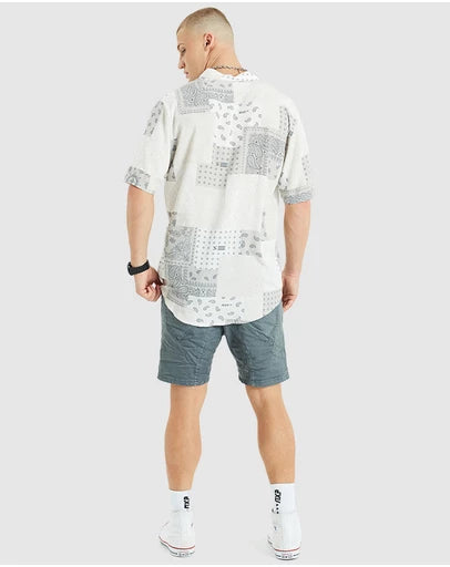 NENA & PASADENA DIAMOND DISTRICT RELAXED SHORT SLEEVE SHIRT