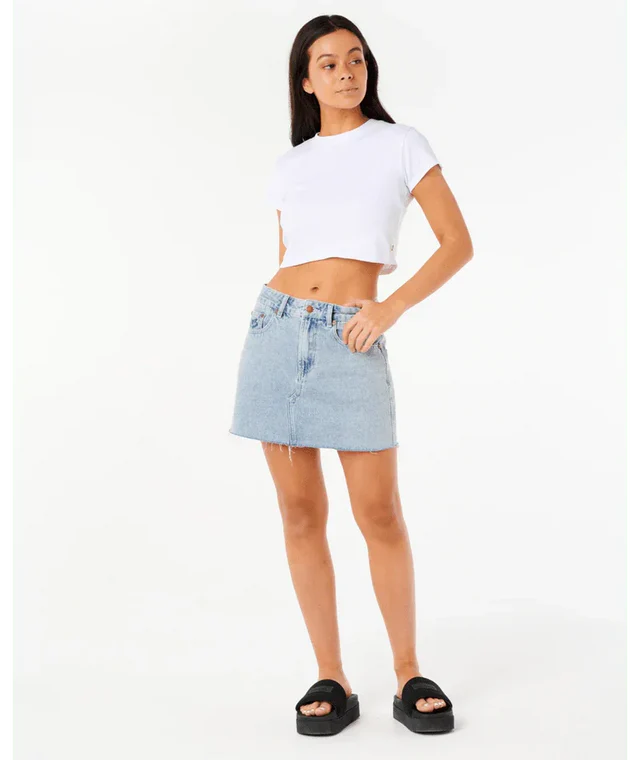 RIPCURL TABBY 2.0 DENIM MINI SKIRT