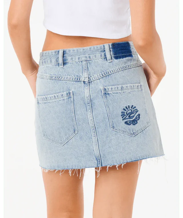 RIPCURL TABBY 2.0 DENIM MINI SKIRT