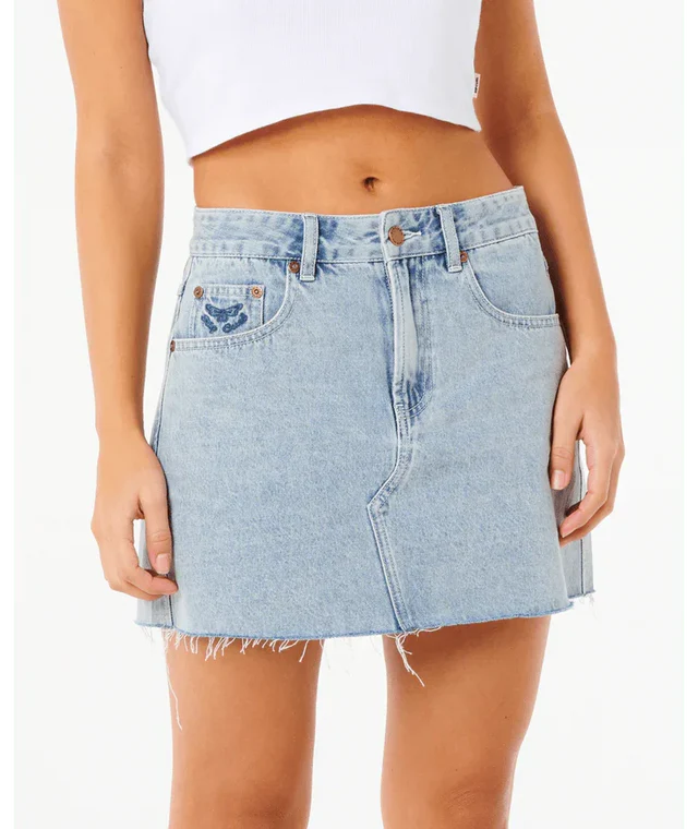 RIPCURL TABBY 2.0 DENIM MINI SKIRT